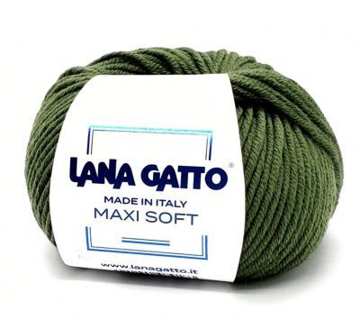 Lana Gatto Maxi Soft (13278 глубокий зеленый) 100% меринос экстрафайн 50 г/90 м